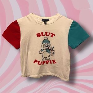 Dolls Kill Slut Puppie Baby Tee